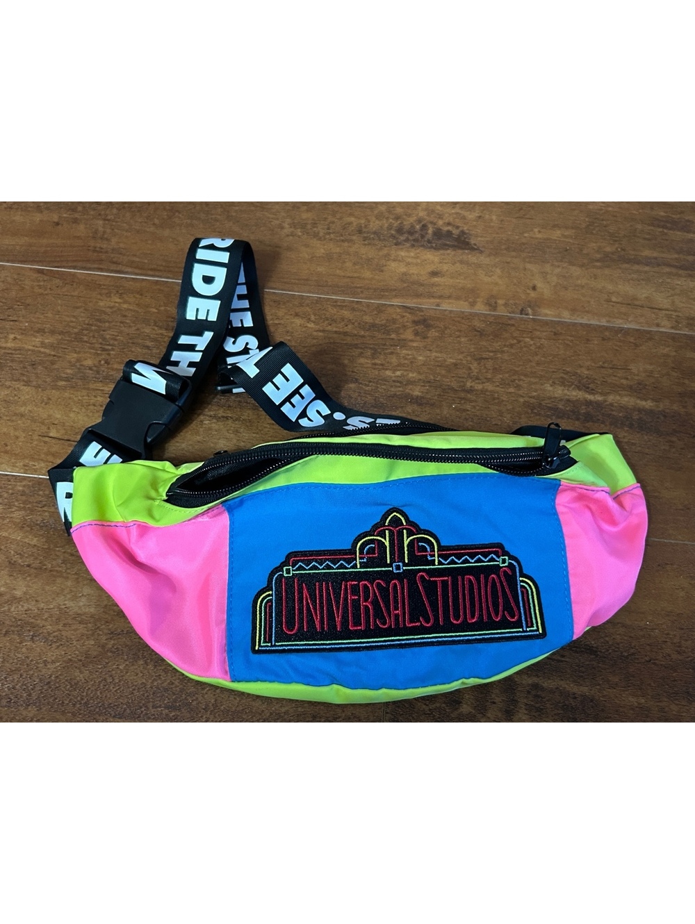 Universal Studios Colorblock Fanny Pack with Logo Patch